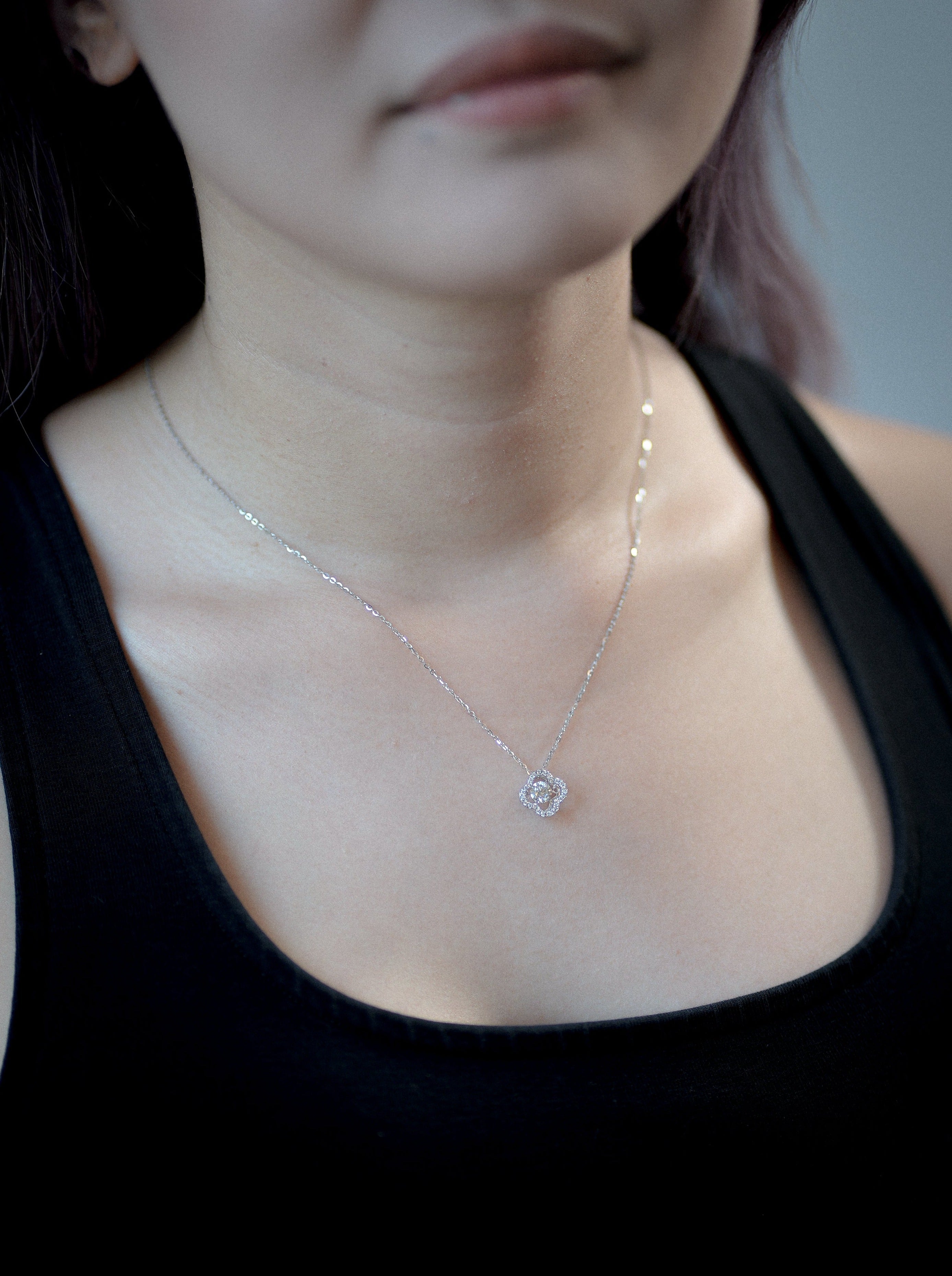 Cascade Elegance Lab Grown Diamond Necklace