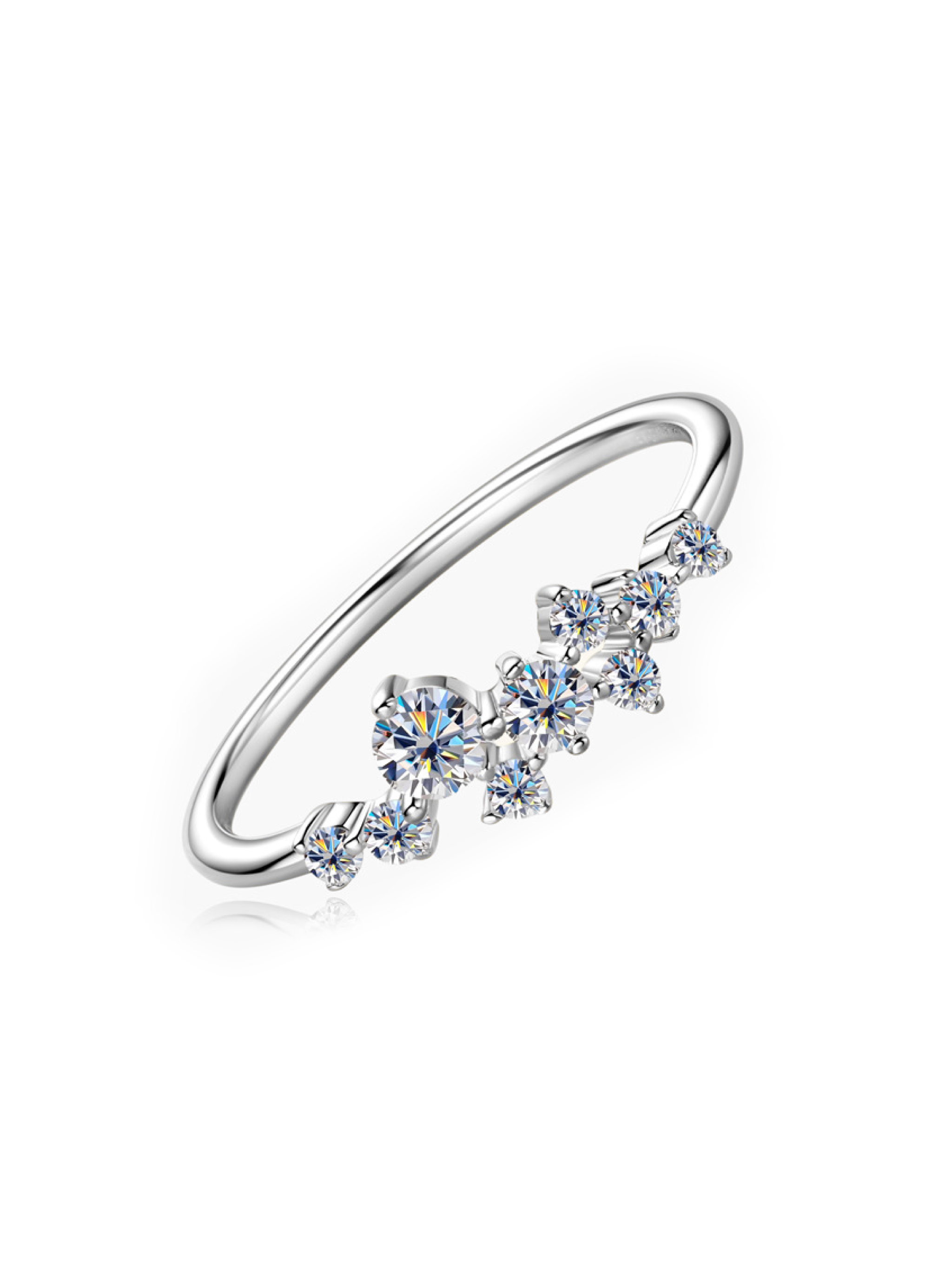 Zodiac Stars Cluster Lab Grown Diamond Ring