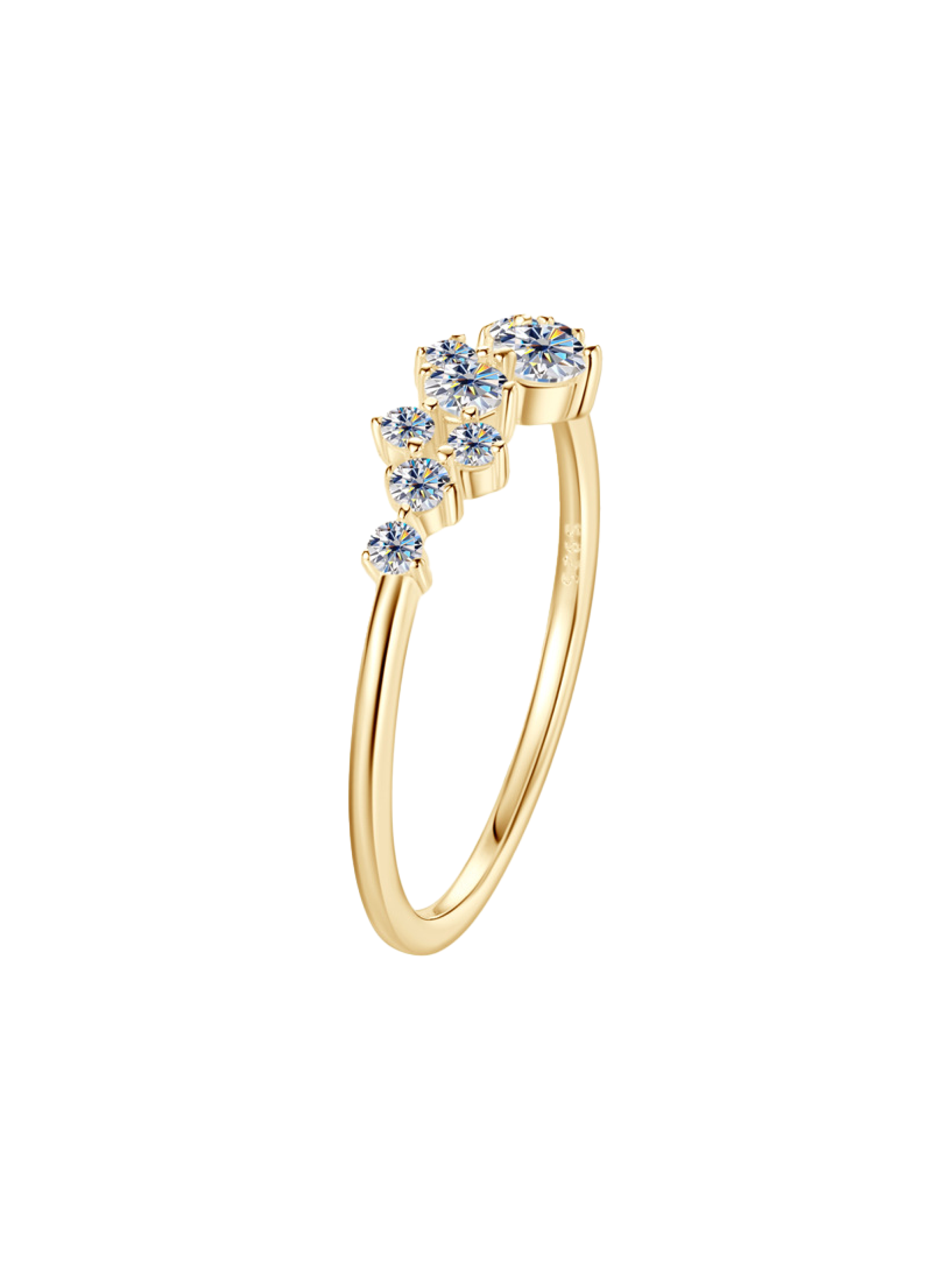 Zodiac Stars Cluster Lab Grown Diamond Ring